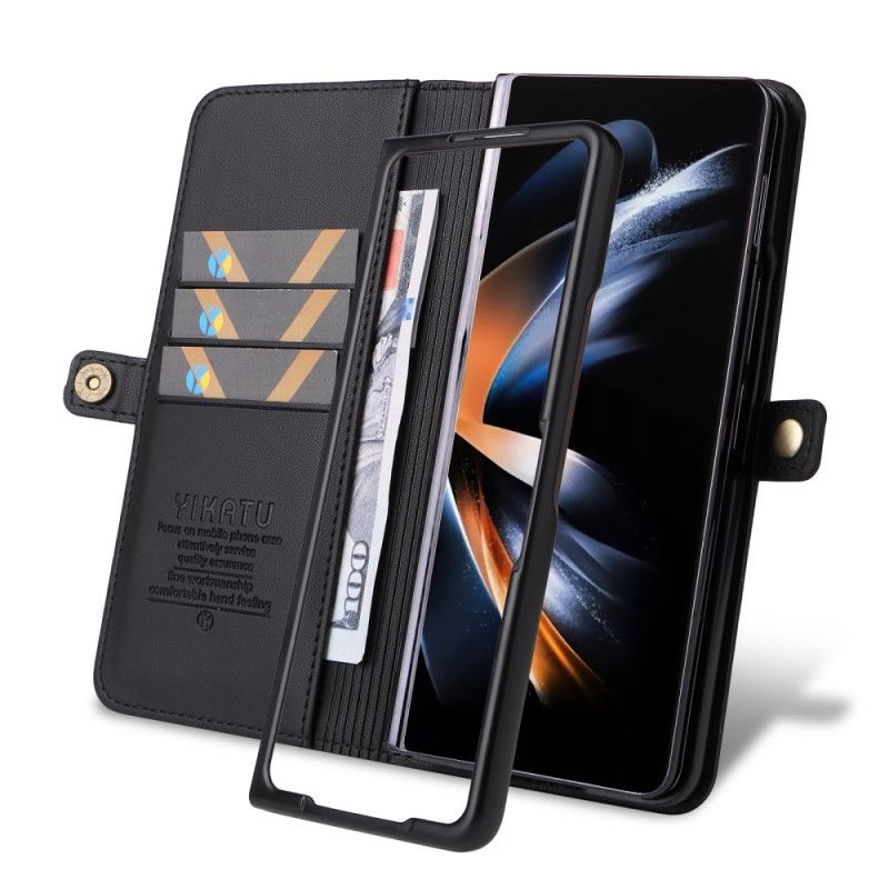 Housse Samsung Galaxy Z Fold 6 Simili Cuir YIKATU