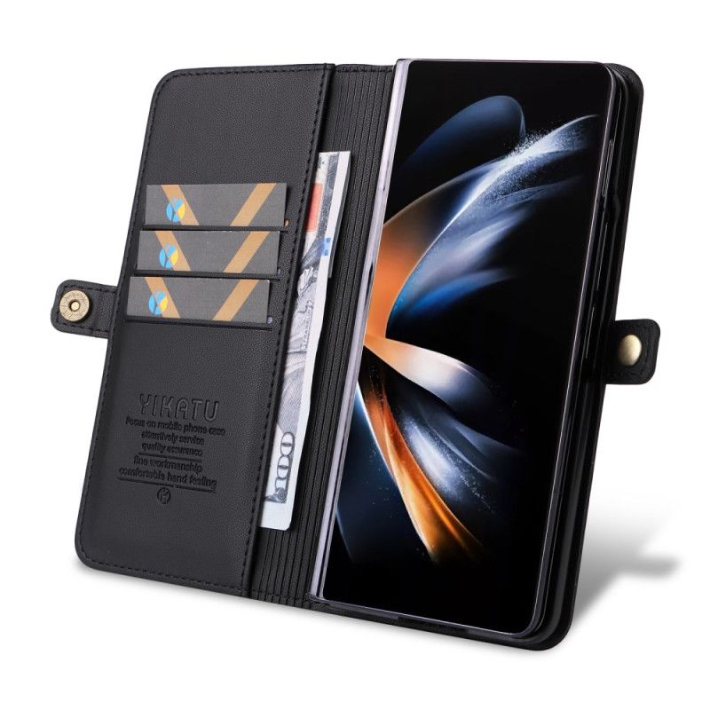 Housse Samsung Galaxy Z Fold 6 Simili Cuir YIKATU