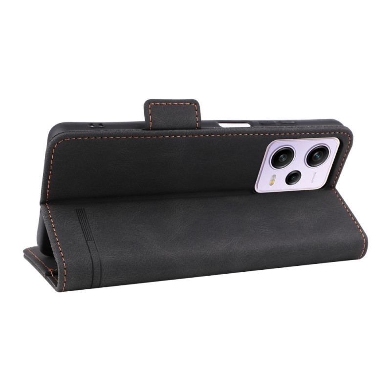 Flip Cover Xiaomi Redmi Note 12 Pro/Poco X5 Pro 5G Effet Cuir Stylé