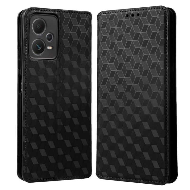 Flip Cover Xiaomi Redmi Note 12 Pro/Poco X5 Pro 5G Motif 3D