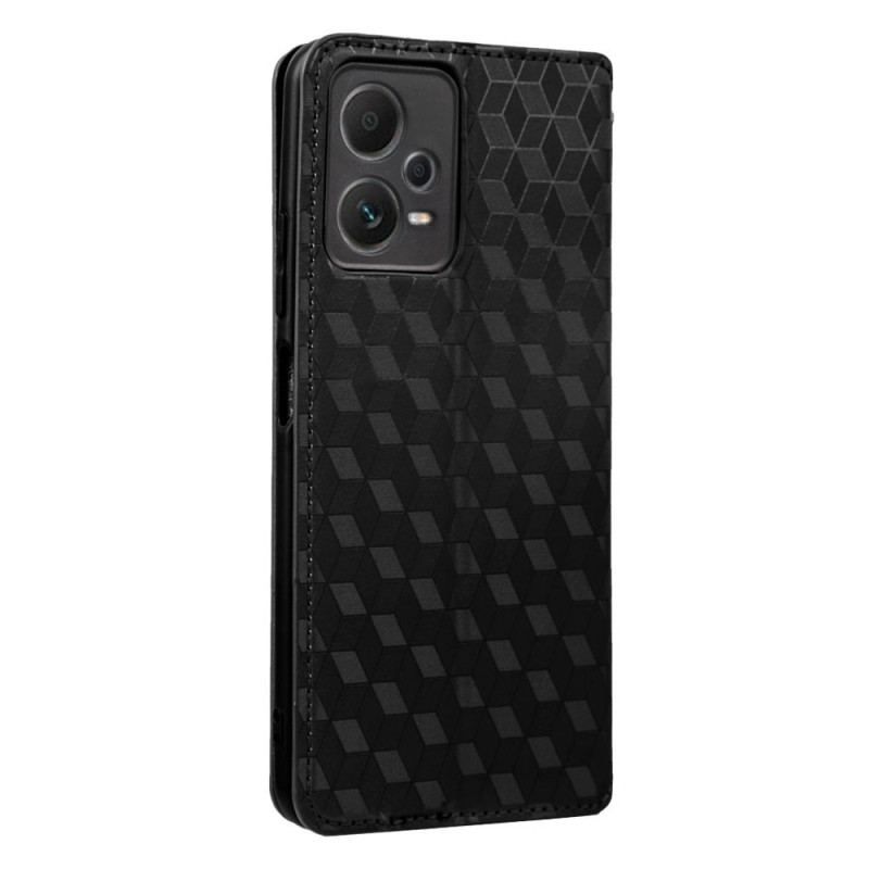 Flip Cover Xiaomi Redmi Note 12 Pro/Poco X5 Pro 5G Motif 3D