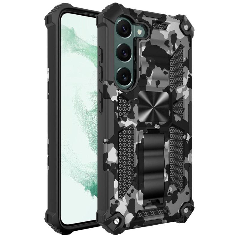 Coque Samsung Galaxy S23 5G Camouflage Support Amovible