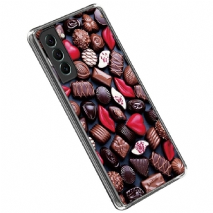 Coque Samsung Galaxy S23 5G Flexible Chocolat