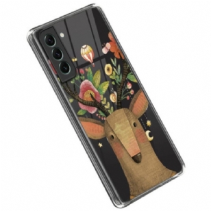 Coque Samsung Galaxy S23 5G Transparente Cerf Tribal