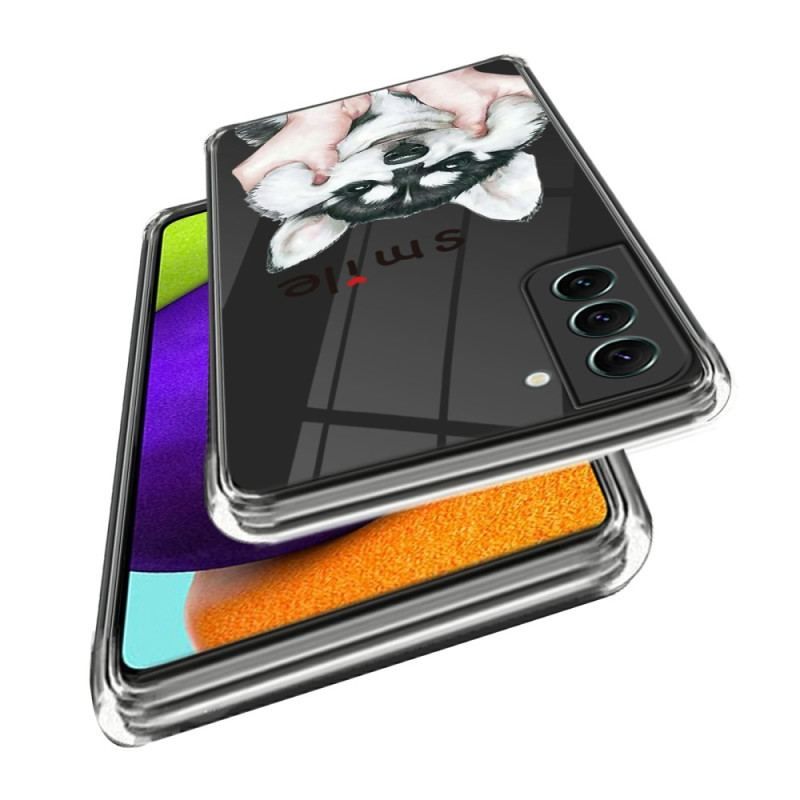 Coque Samsung Galaxy S23 5G Transparente Chien Smile