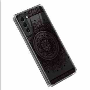 Coque Samsung Galaxy S23 5G Transparente Mandala Noir