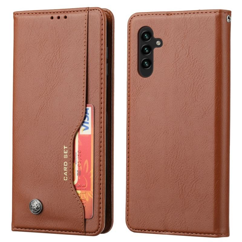 Flip Cover Samsung Galaxy A14 5G Simili Cuir Porte-Cartes