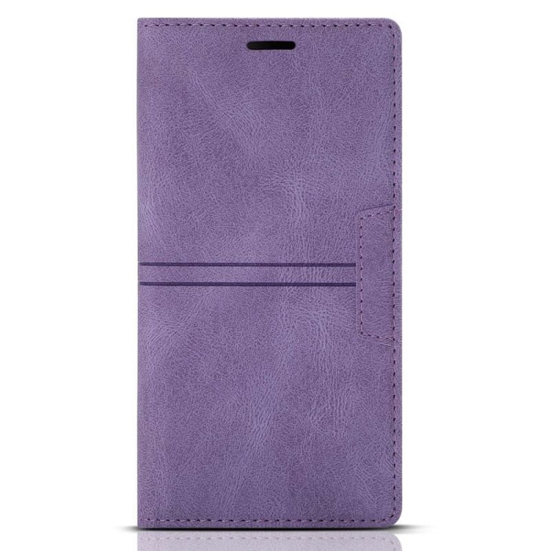 Flip Cover Samsung Galaxy S23 5G Style Cuir Couture Fermoir Magnétique