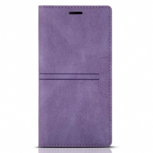 Flip Cover Samsung Galaxy S23 5G Style Cuir Couture Fermoir Magnétique