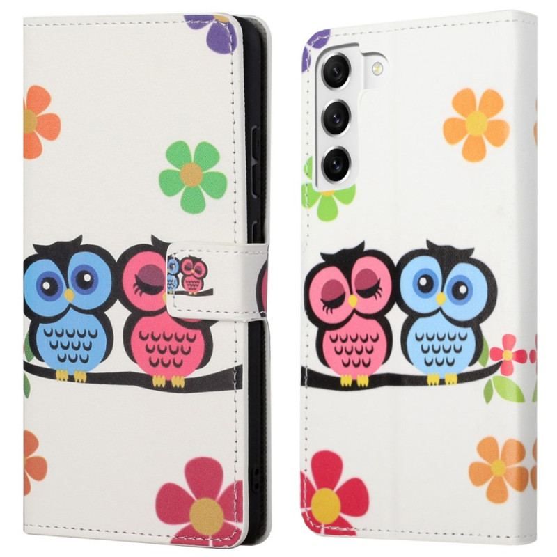 Housse Samsung Galaxy S23 5G Couple de Hiboux