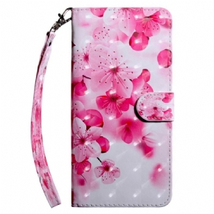 Housse Samsung Galaxy S23 5G Florale à Lanière