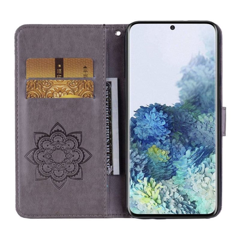 Housse Samsung Galaxy S23 5G Hibou Mandala et Breloque