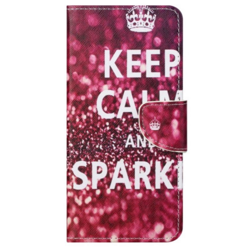 Housse Samsung Galaxy S23 5G Keep Calm and Sparkle