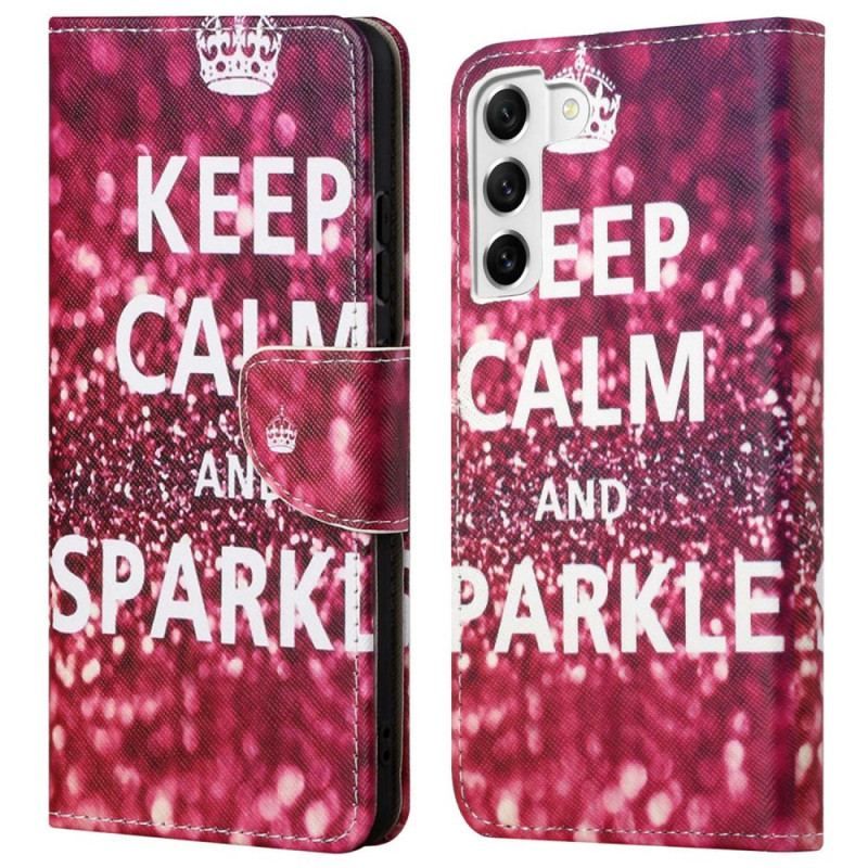 Housse Samsung Galaxy S23 5G Keep Calm and Sparkle