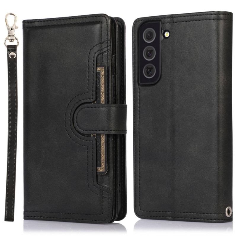 Housse Samsung Galaxy S23 5G Multi-Cartes et Pochette Frontale