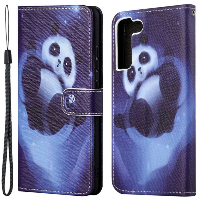 Housse Samsung Galaxy S23 5G Panda à Lanière