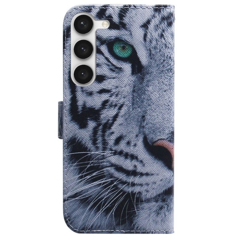 Housse Samsung Galaxy S23 5G Tigre Blanc