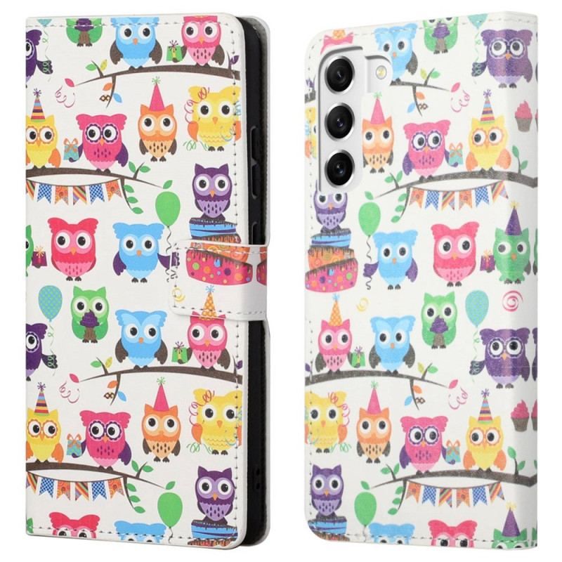 Housse Samsung Galaxy S23 5G Tribu de Hiboux