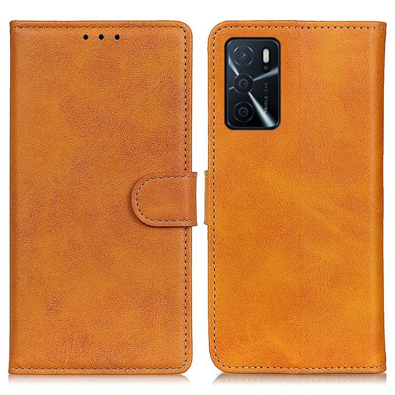 Housse Oppo A16 / A16s Marius effet cuir mat