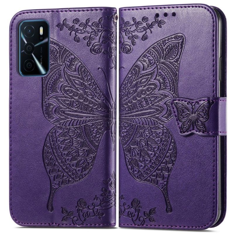 Housse Oppo A16 / A16s Papillon Relief