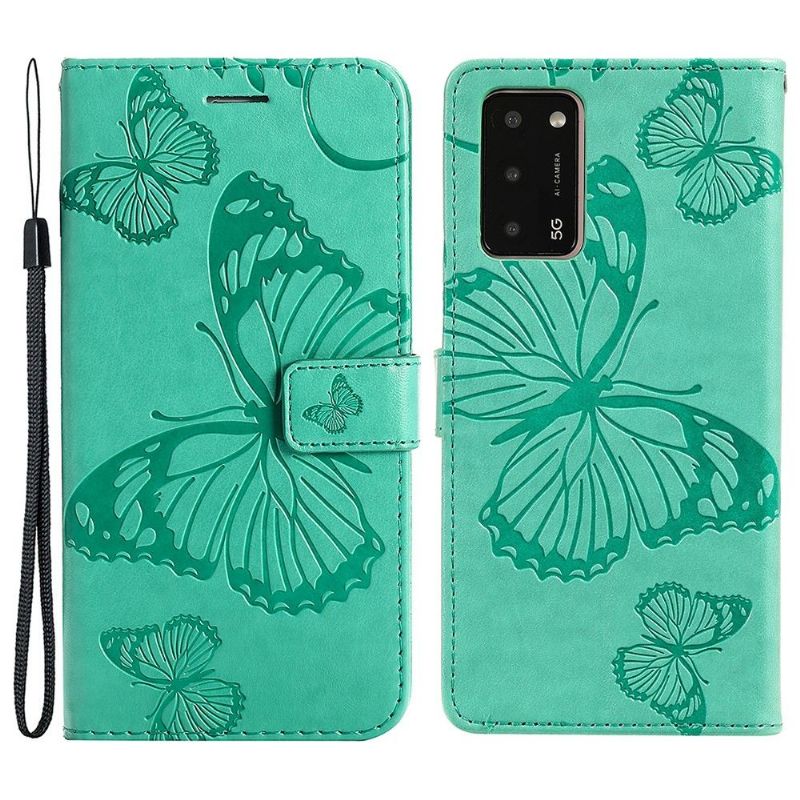 Housse Oppo A16 / A16s Papillons fonction support