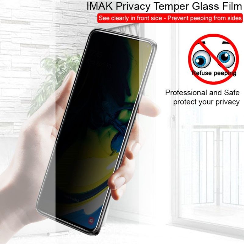 Samsung Galaxy A80 - Protection d'écran verre trempé et filtre de confidentialité