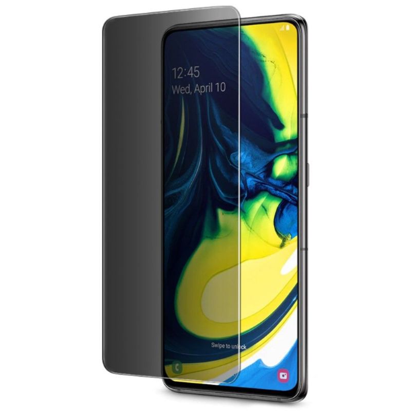 Samsung Galaxy A80 - Protection d'écran verre trempé et filtre de confidentialité