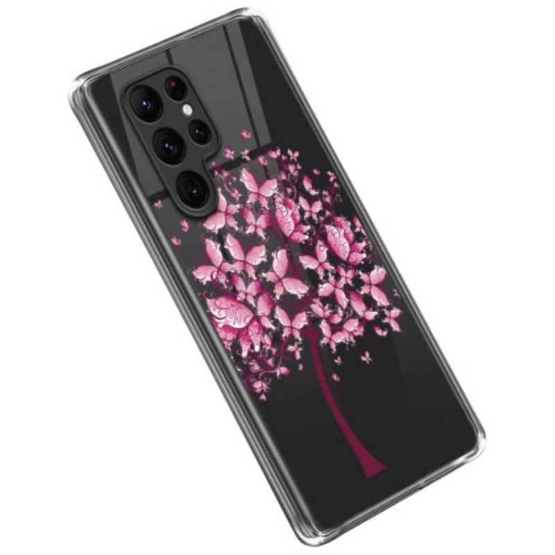 Coque Samsung Galaxy S23 Ultra 5G Arbre Rose