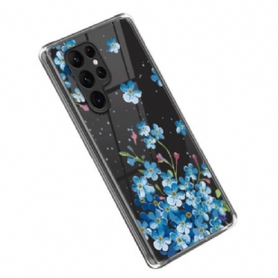 Coque Samsung Galaxy S23 Ultra 5G Fleurs Bleues