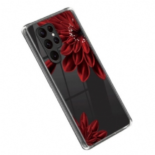 Coque Samsung Galaxy S23 Ultra 5G Fleurs Rouges