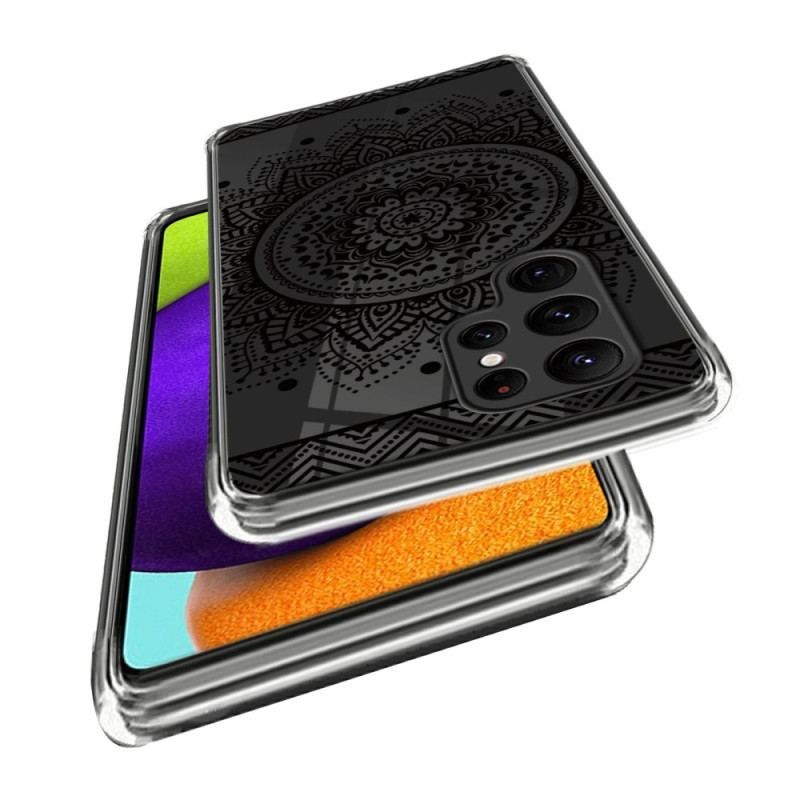 Coque Samsung Galaxy S23 Ultra 5G Mandala Noir