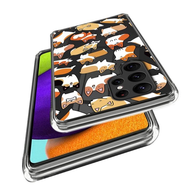 Coque Samsung Galaxy S23 Ultra 5G Multiples Chiens