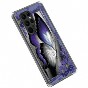 Coque Samsung Galaxy S23 Ultra 5G Papillon Violet