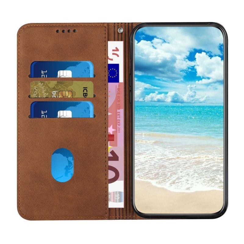 Flip Cover Samsung Galaxy S23 Ultra 5G Style Cuir Motif 3D