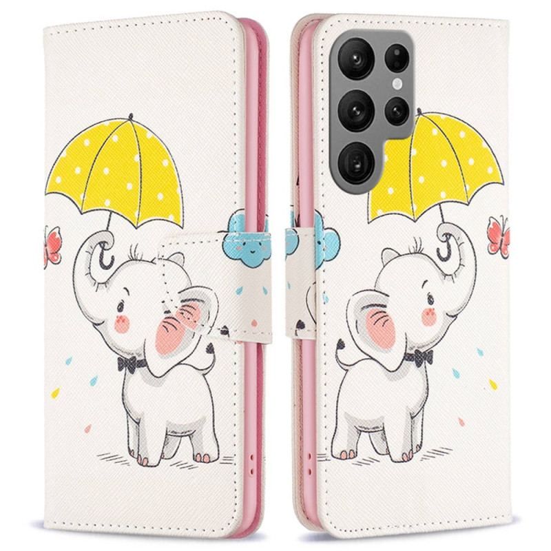 Housse Samsung Galaxy S23 Ultra 5G Bébé Éléphant