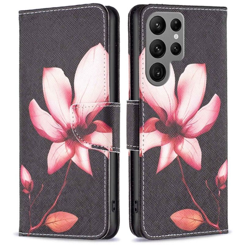 Housse Samsung Galaxy S23 Ultra 5G Fleur Rose