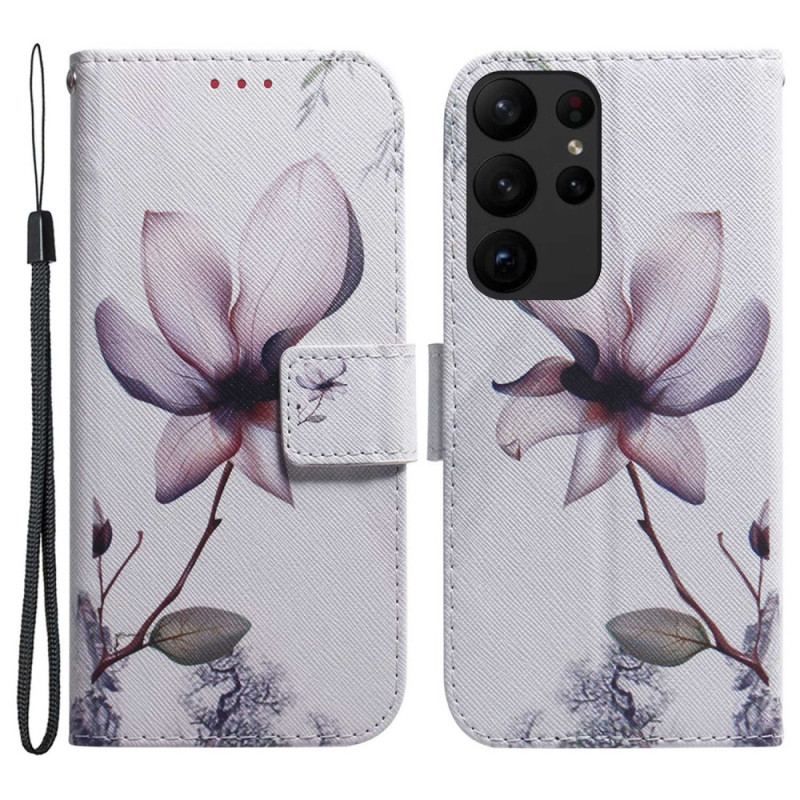 Housse Samsung Galaxy S23 Ultra 5G Fleur Rose