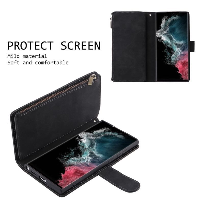 Housse Samsung Galaxy S23 Ultra 5G Pochette Fermeture Éclair