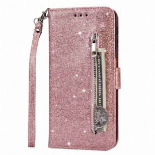 Housse Samsung Galaxy S23 Ultra 5G Porte-Monnaie Paillettes