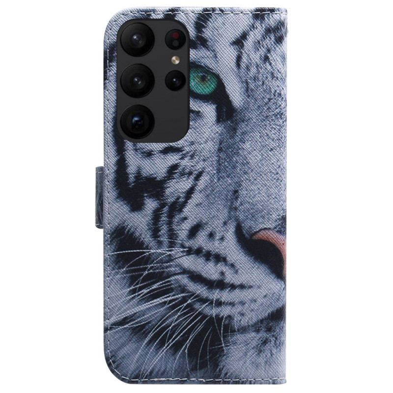 Housse Samsung Galaxy S23 Ultra 5G Tigre Blanc