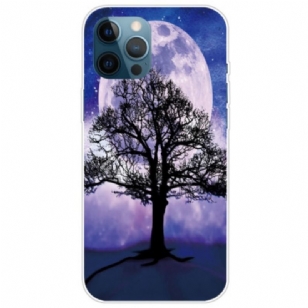 Coque iPhone 14 Pro Max Arbre sous la Lune