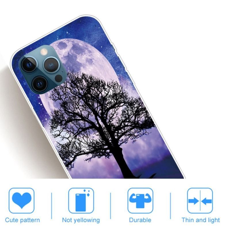 Coque iPhone 14 Pro Max Arbre sous la Lune