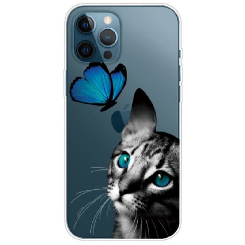 Coque iPhone 14 Pro Max Chat et Papillon