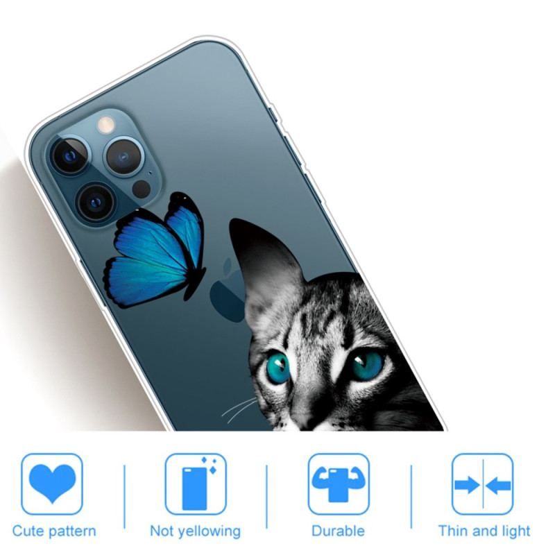 Coque iPhone 14 Pro Max Chat et Papillon