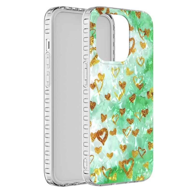 Coque iPhone 14 Pro Max Coeurs Stylés