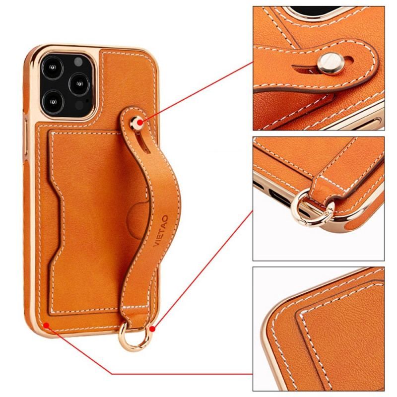 Coque iPhone 14 Pro Max Porte-Carte avec Sangle Support Vietao