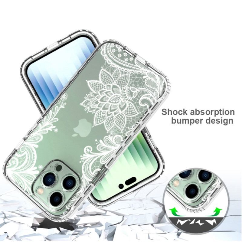 Coque iPhone 14 Pro Max Renforcée Dentelle