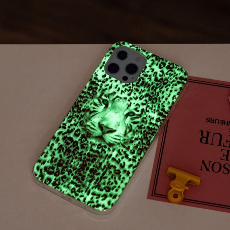 Coque iPhone 15 Pro Fluorescente Léopard