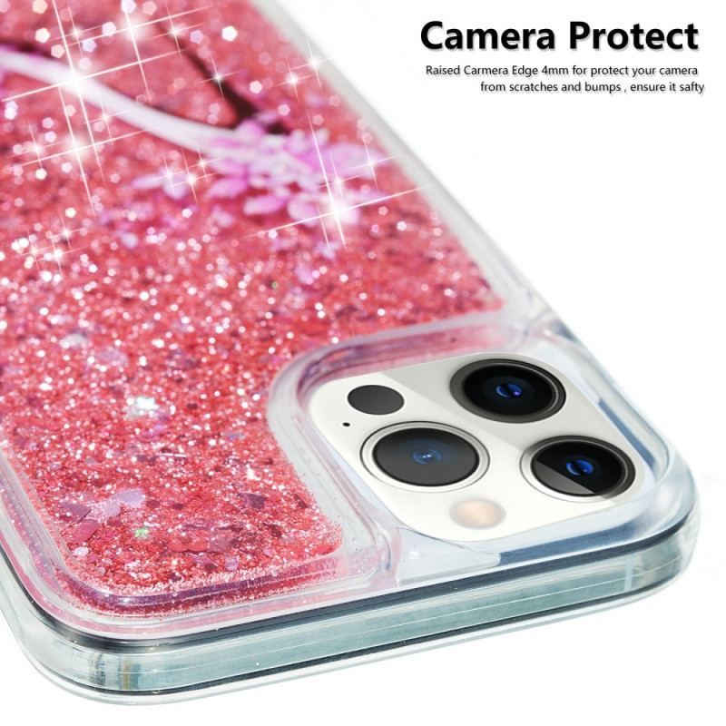 Coque iPhone 15 Pro Paillettes Escarpin