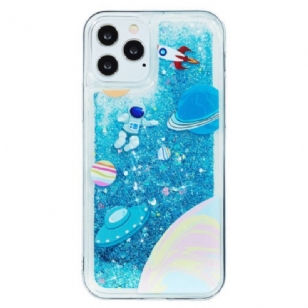 Coque iPhone 15 Pro Paillettes Espace